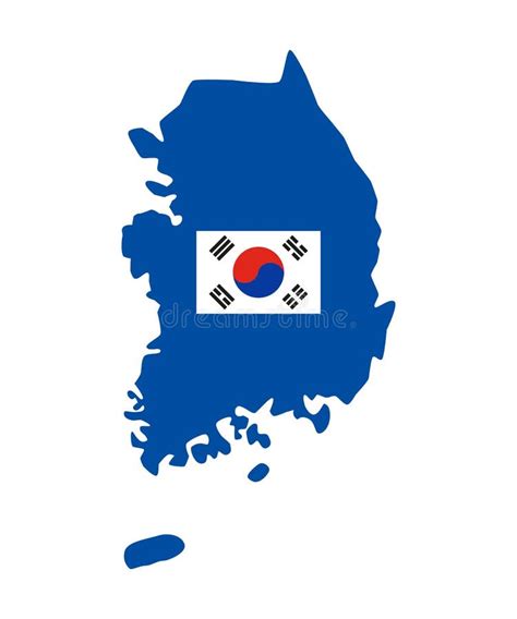 South Korea Country Outline Stock Illustrations South Korea