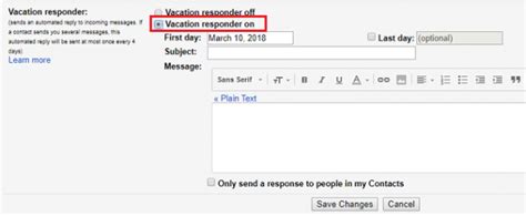 How To Set Out Of Office Reply For Gmail