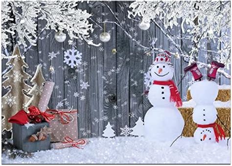 Amazon Dudaacvt X Ft Christmas Backdrop Wood Background Winter