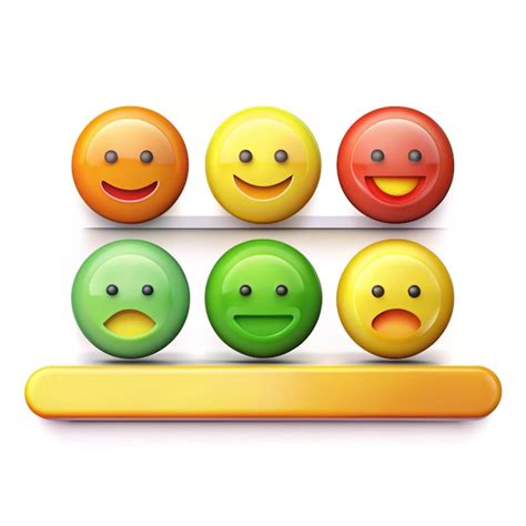 Premium Photo 3d Feedback Emotion Scale Reviews With Good And Bad
