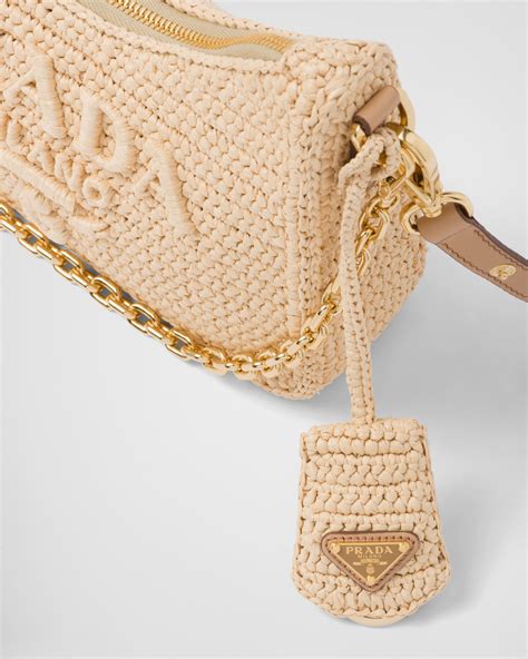 Natural Prada Re Edition Raffia Mini Bag Prada