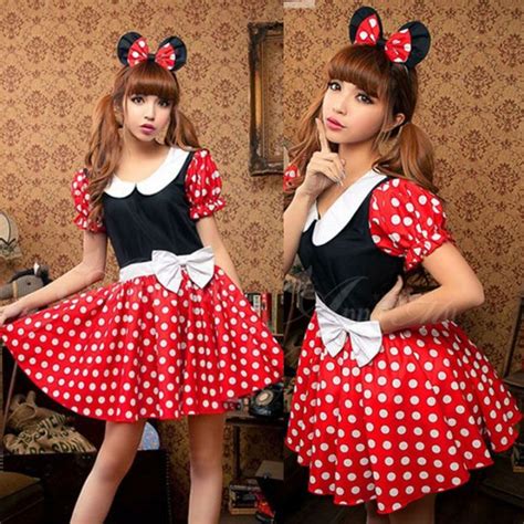 【prettygg】minnie Mouse Costume Disney Mickey Minnie Dress Polka Dots