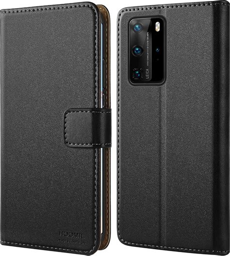 Hoomil Cover Per Huawei P40 Pro Flip Case In Pelle Pu Premium Custodia