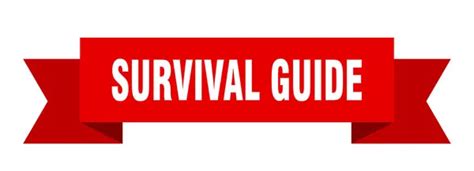 Survival Guide Sign Isolated Sticker Ribbon Tag Stock Vector By ©aquir014b 406486376