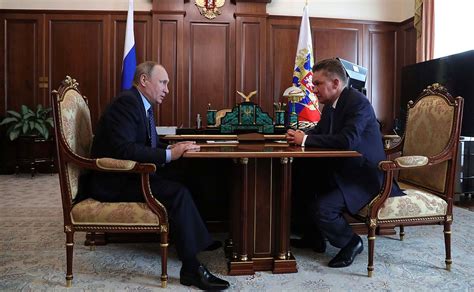 Meeting With Gazprom Ceo Alexei Miller President Of Russia