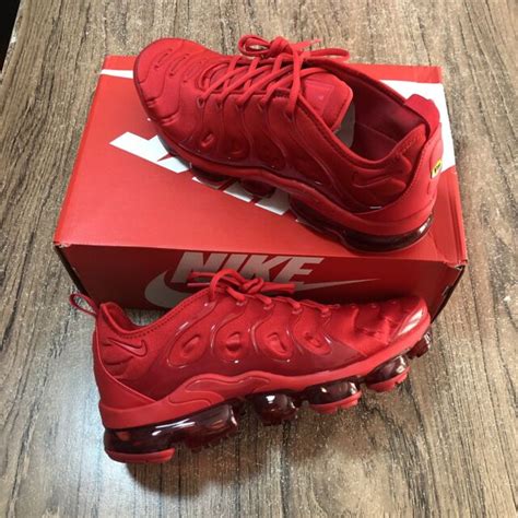 Size 6 Nike Air Vapormax Plus Triple Red For Sale Online Ebay