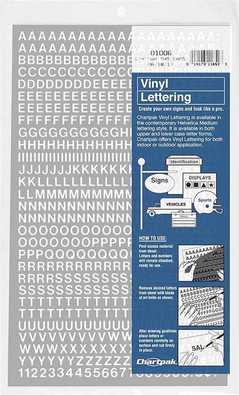 Chartpak Self Adhesive Vinyl Capital Letters And Numbers Inches