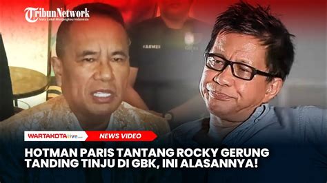 Hotman Paris Tantang Rocky Gerung Tanding Tinju Di GBK Ini Alasannya