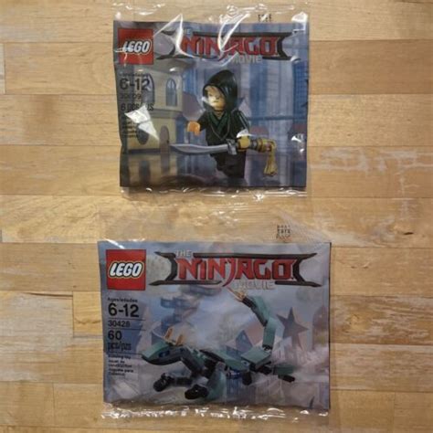 Set Of 2 Lego Ninjago Movie Polybags 30609 Lloyd And 30428 Green Ninja Mech Dragon Ebay