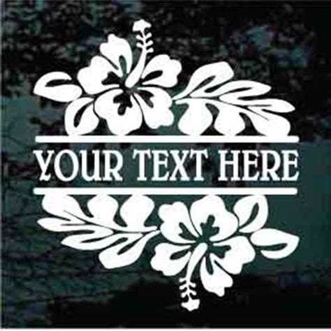 Decal Junky Stick Em Up Split Hibiscus Border Decals