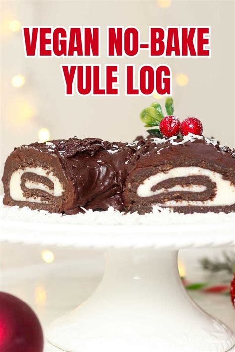 No Bake Yule Log Vegan Friendly Receta