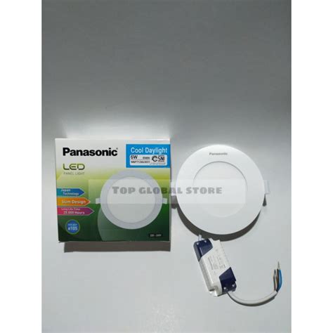 Jual Led Downlight Panel W W Watt Watt Panasonic Bulat Shopee