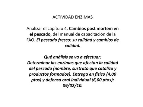 Actividad Enzimas Ppt