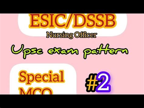 ESIC NORCET AIIMS DSSB ALL NURSING EXAMS Preparation Esic Norcet