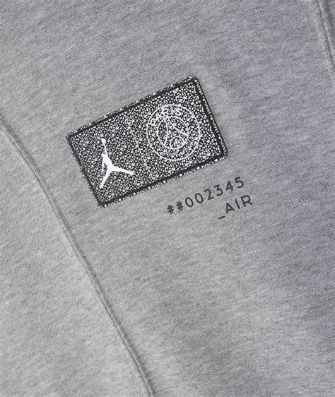 Grey Jordan Fleece Hoodie X Psg Svd