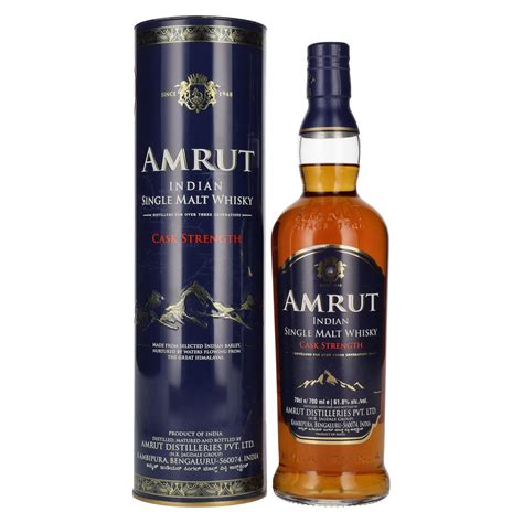 Buy Amrut Indian Single Malt Whisky Cask Strength 618 Vol 07l In