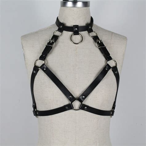 Harness Bra Lingerie Bondage Leather Chest Belt Sexy Women Adjust Buckle Chest Garter For Gothic