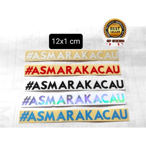 Jual STICKER CUTTING MOTOR KATA KATA ASMARA KACAU Shopee Indonesia