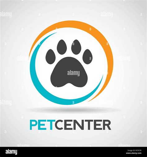 Pet And Veterinary Care Medical Emblem Vector Illustration Stock Vector