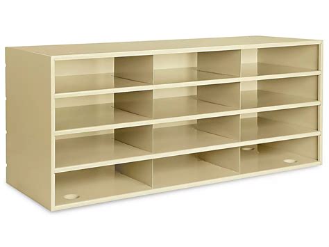 Mail Sorter Steel 12 Compartment Tan H 2921t Uline