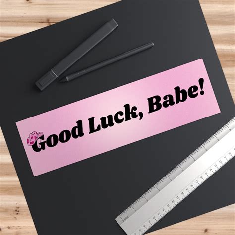 Chappell Roan Good Luck Babe Bumper Sticker Etsy