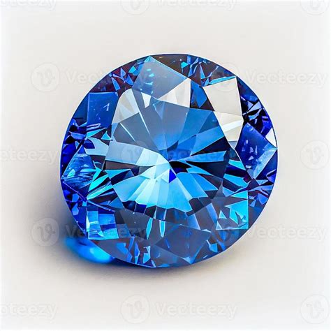 Sapphire gemstone isolated on white background for jewelry shop. Beauty ...