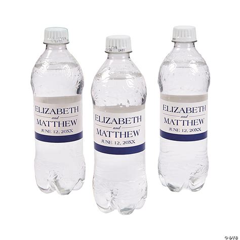 Personalized Simple Water Bottle Labels Oriental Trading