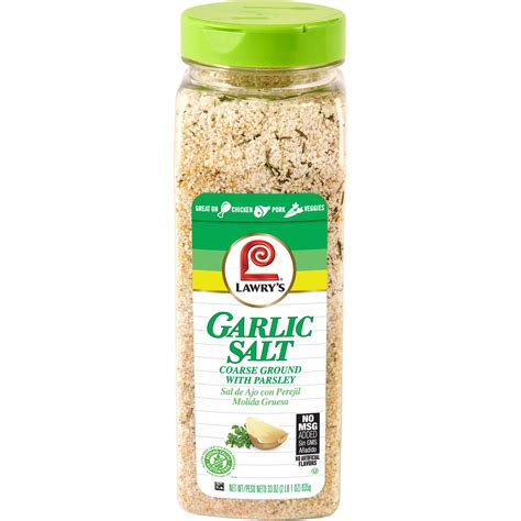 Lawry S Coarse Ground Garlic Salt With Parsley 33 Oz Mixed Spices And Seasonings