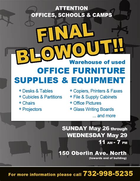 The Lakewood Scoop AD: Office Furniture, Supplies and Equipment Blowout ...