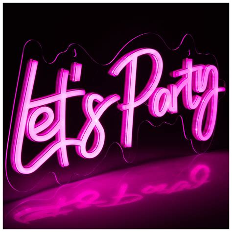 Pink Lets Party Led Neon Sign Hobby Lobby