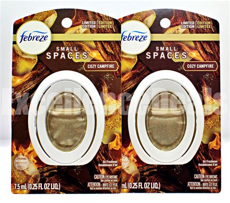 2 Count Febreze Small Spaces Cozy Campfire Air Freshener Ebay