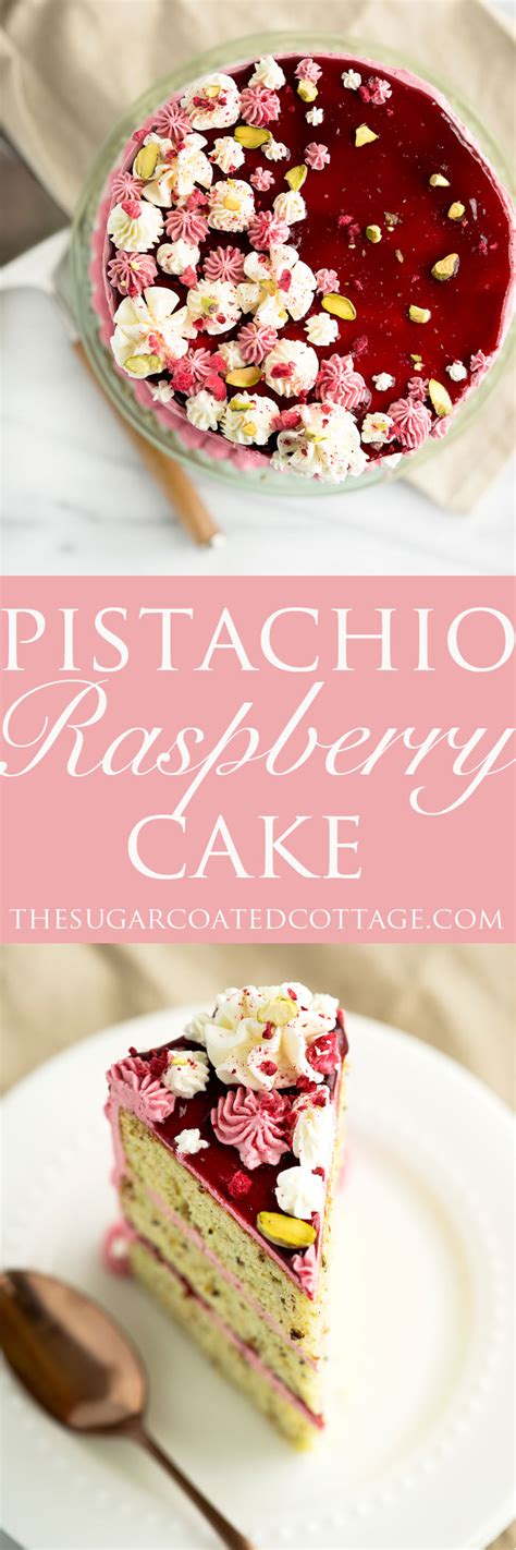 Pistachio Raspberry Cake Recipe Pistachio Cake Layers And Silky