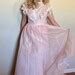 Vintage 1980s Gunne Sax By Jessica Mcclintock Light Pink Swiss Dot