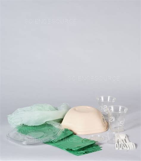 Photograph | Examples of Compostable Plastic | Science Source Images