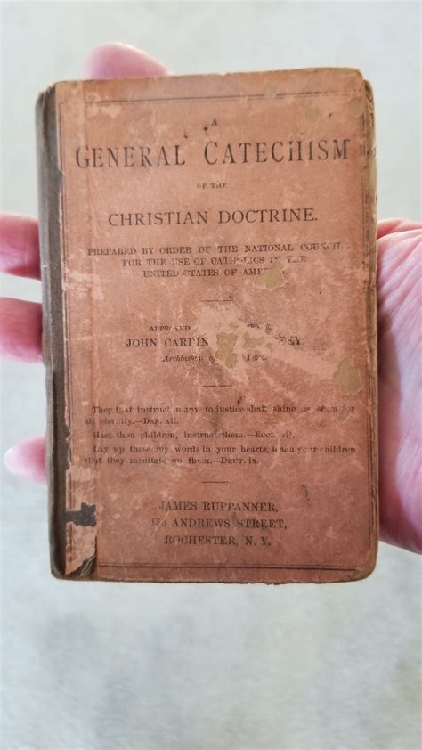 Antique Book 1885 General Catechism Christian Doctrine Etsy