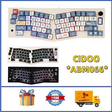 GMK CIDOO ABM066 Alice Layout VIA Programmable Hot Swappable Bluetooth