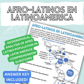 Afro Latinos En Latinoamerica By Learn The Lengua TPT