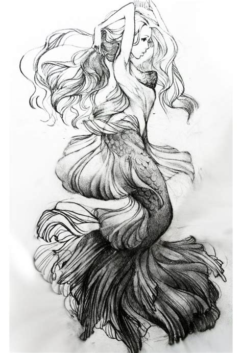 Art Work Good Felt A Tattoo Mermaid Art Mermaid Tattoos Mermaid Tattoo