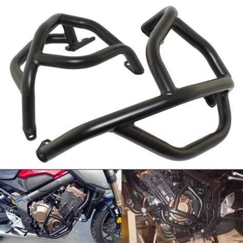 Black Engine Guard Crash Bars Protector For Honda Cb F Cb R Cb