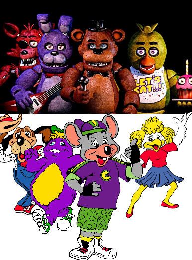 Chuck E Cheese Fnaf Comparison By Angelucheese On Deviantart