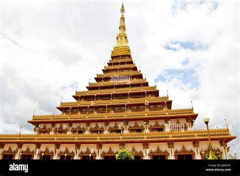 Temple In Thailand Is Named Phra Mahathat Kaen Nakhon Khon Kaen