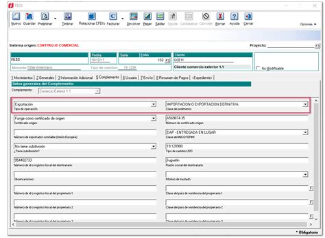 Complemento De Comercio Exterior 1 1