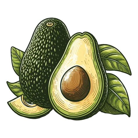 Premium Vector Avocado Vector Illustration