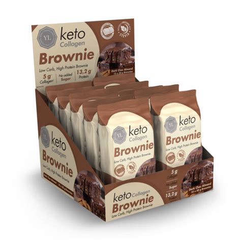 Yl Keto Collagen Brownie Dark Choc Almond G Youthful Living