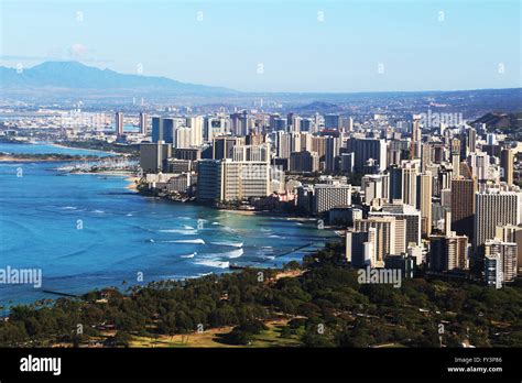 Honolulu Skyline, Oahu Stock Photo - Alamy