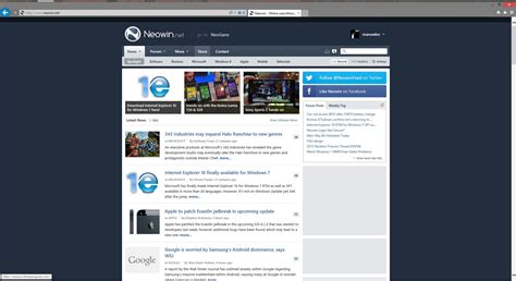 Internet Explorer 10 Rtm For Windows 7 Sp1 Available Back Page News