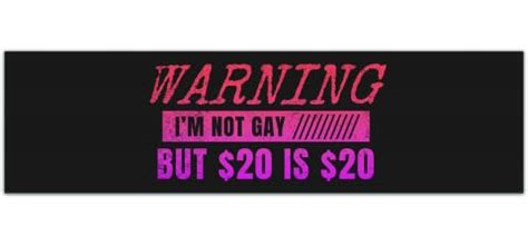 Amazon Funny Warning Magnet I M Not Gay But 20 Dollars Is 20