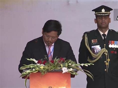 Npp S Conrad Sangma Takes Oath As Meghalaya Cm Cabinet Sworn In