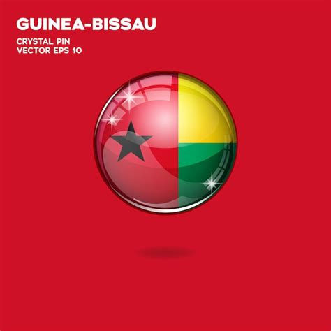 Premium Vector Guinea Bissau Flag 3d Buttons