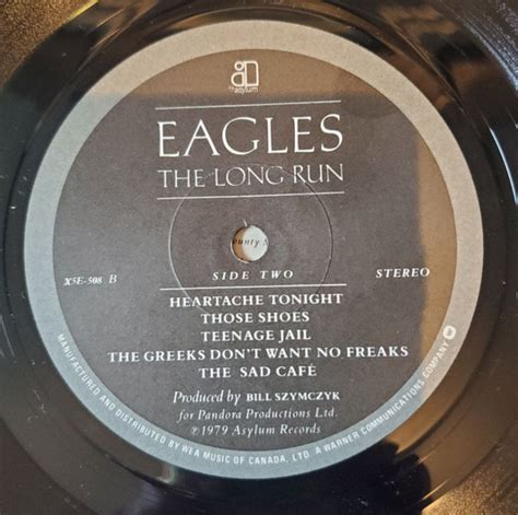 Eagles The Long Run 1979 Vinyl Pursuit Inc